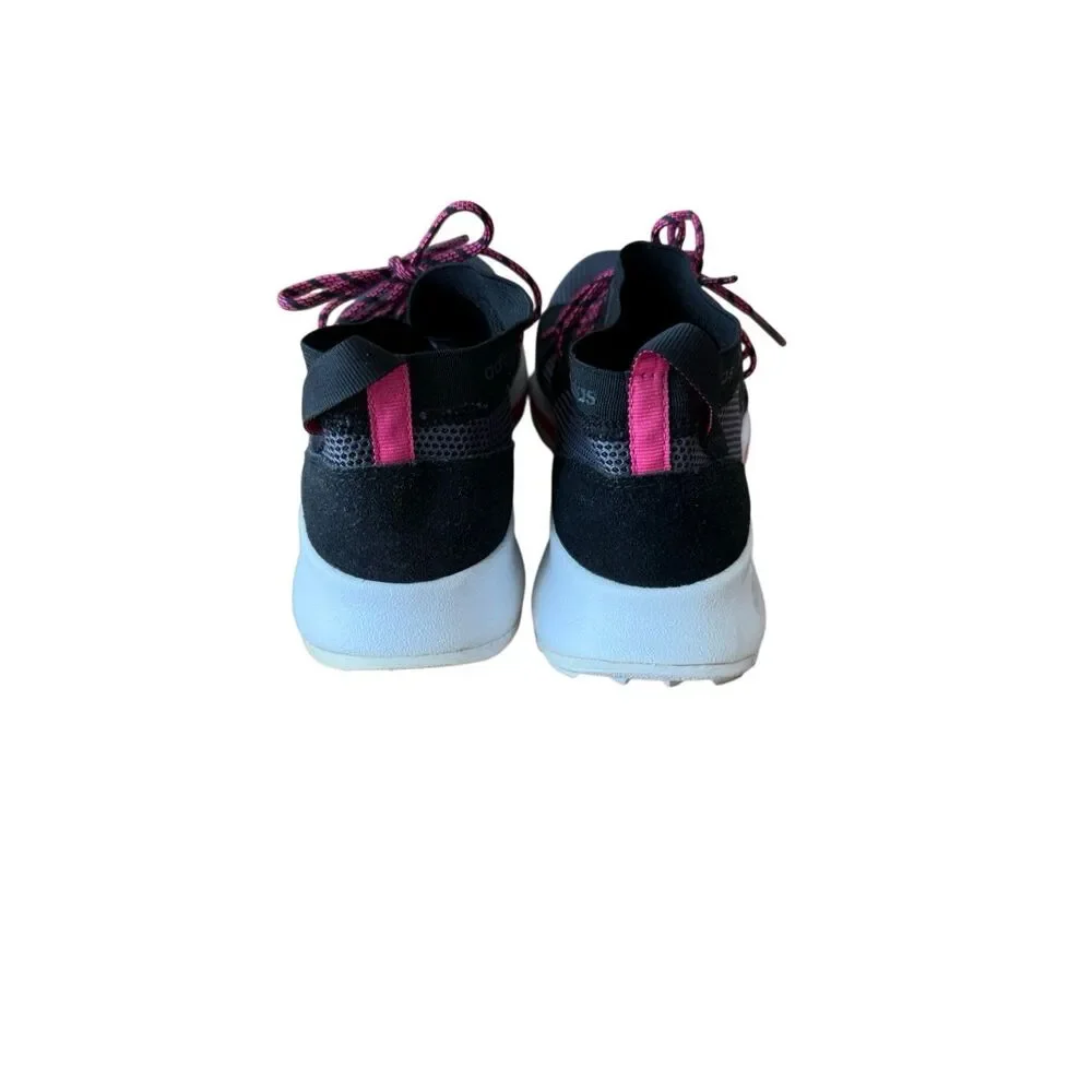 Adidas Womens Black Pink Quesa Cloudfoam Ortholite Running Sneakers Size 8.5